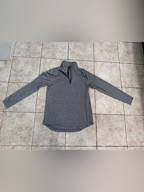 Lululemon Mens 1/4 Zip Pullover Heathered Gray Activewear size large